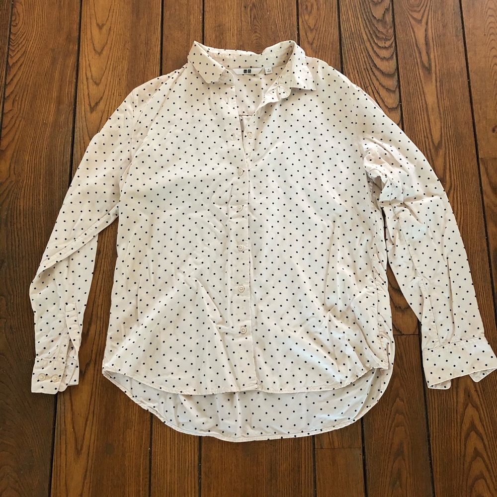 Uniqlo Polka Dot Blouse